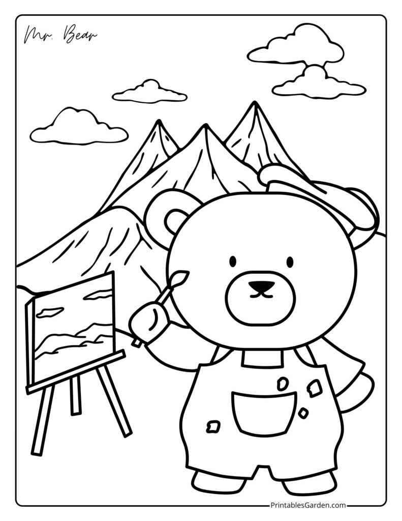 Bear coloring pages | Printables Garden