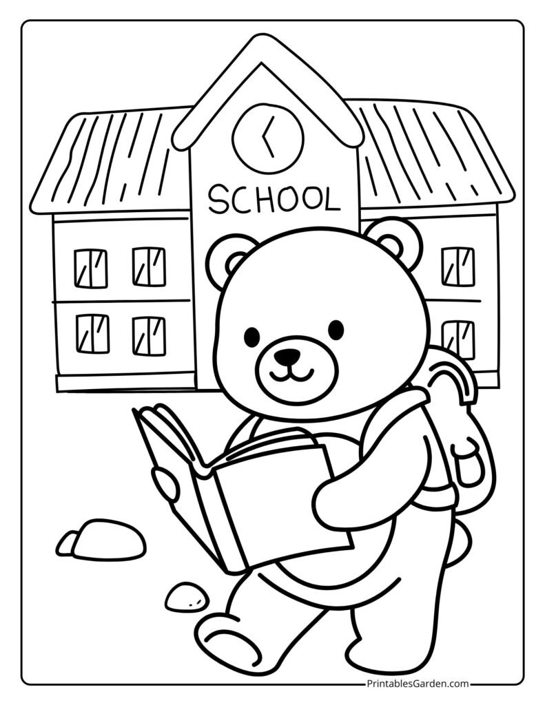 Bear coloring pages | Printables Garden