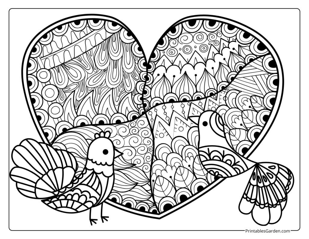 Heart mandala coloring pages printable | Printables Garden