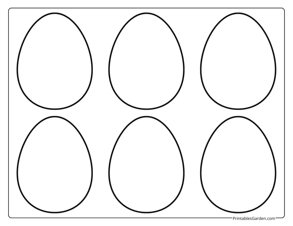 Easter egg template | Printables Garden