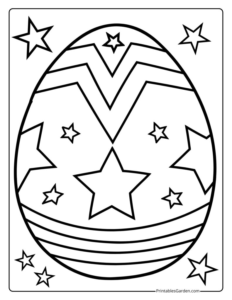 cute easter egg coloring pages | Printables Garden