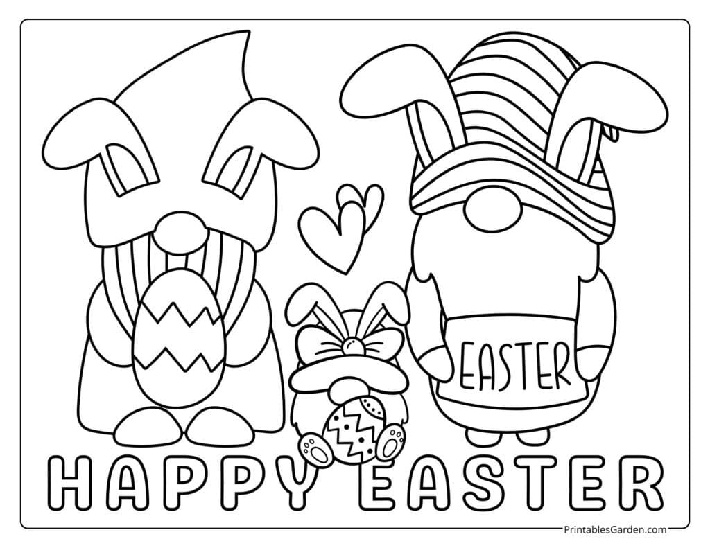Cute easter coloring pages | Printables Garden