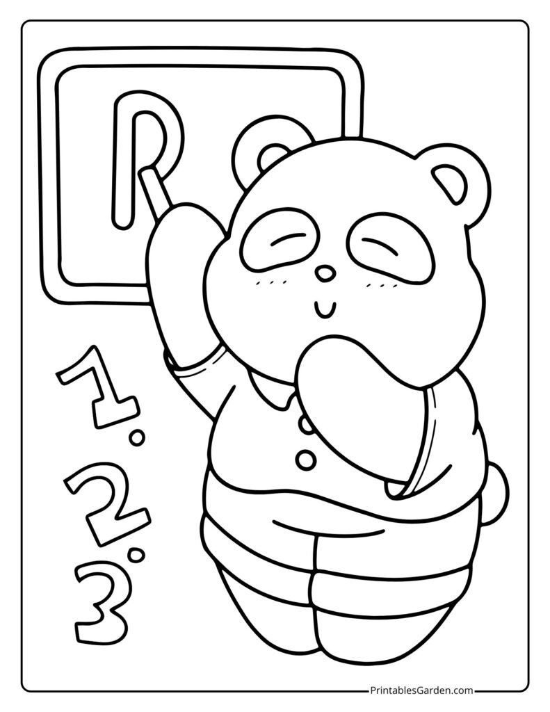 Cute panda coloring pages | Printables Garden