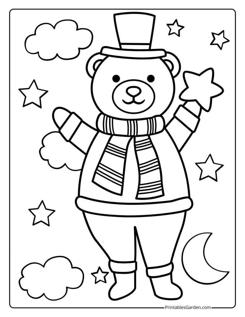 Cute Polar bear coloring pages | Printables Garden