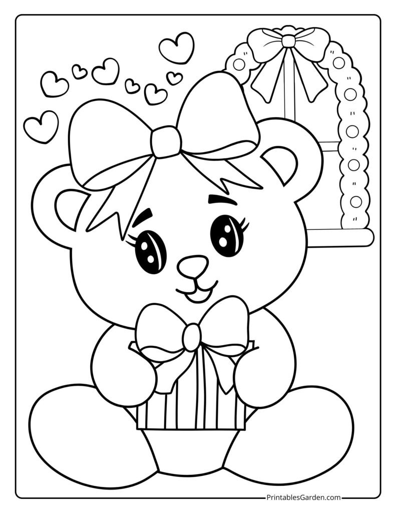 Teddy bear coloring pages | Printables Garden