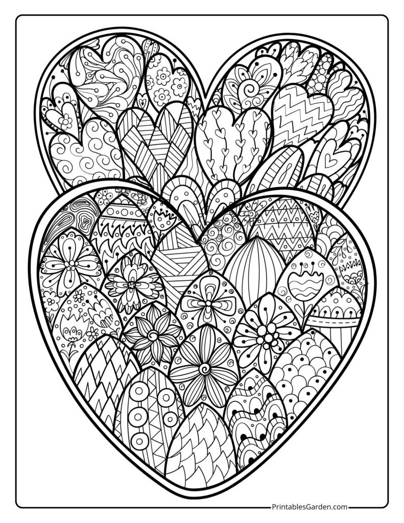 Heart mandala coloring pages free printable | Printables Garden