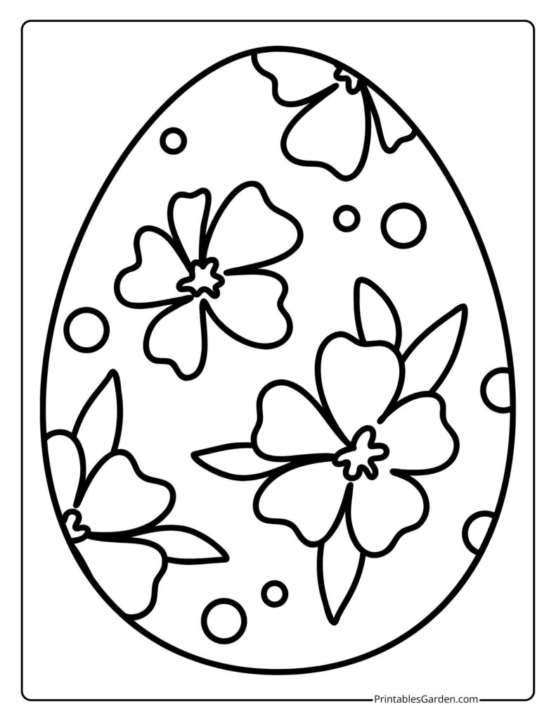 Easter egg coloring pages | Printables Garden