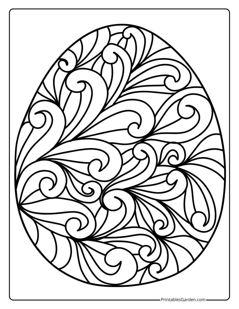 Easter egg coloring pages | Printables Garden