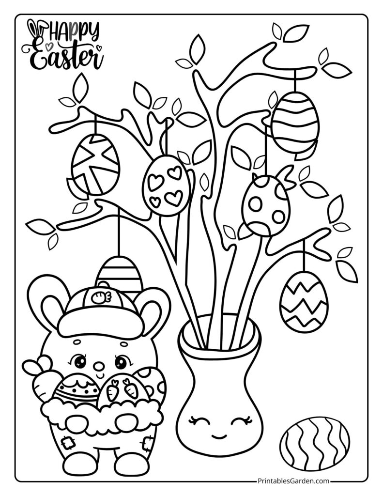 Easter egg coloring sheets | Printables Garden