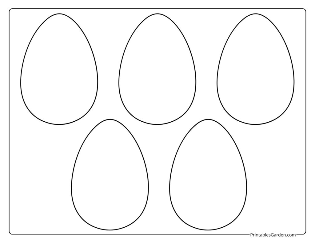 Easter egg template | Printables Garden