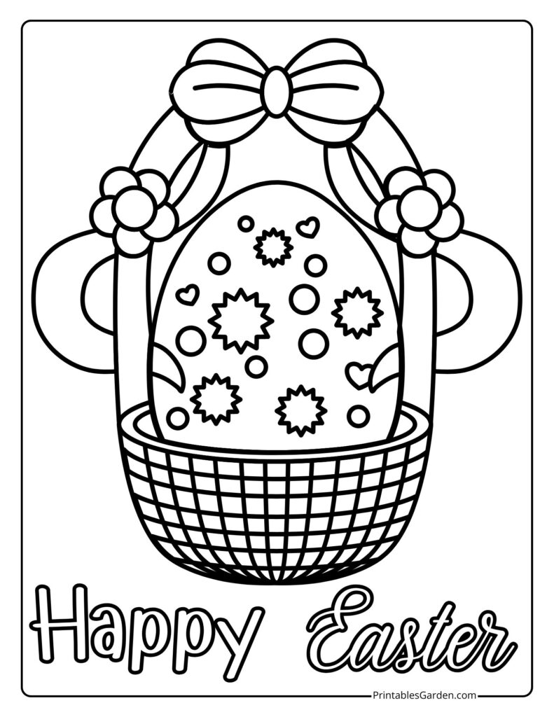 Easter eggs coloring pages | Printables Garden