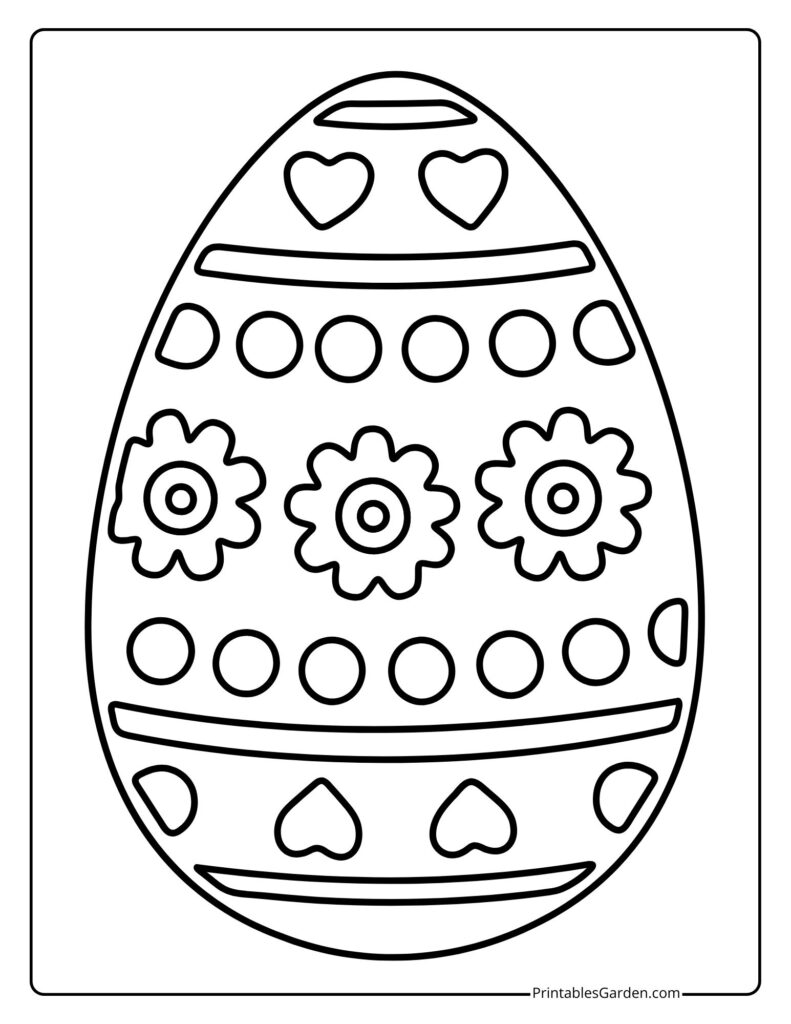 easter egg coloring pages | Printables Garden