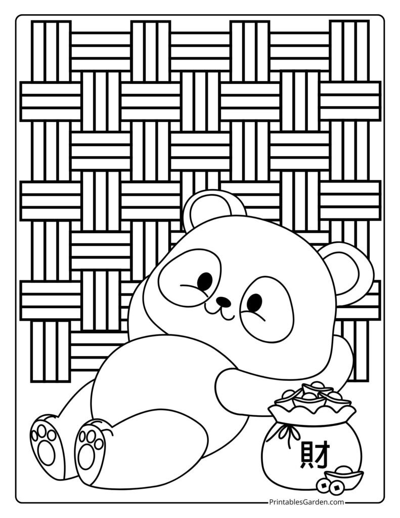 Giant panda coloring pages | Printables Garden