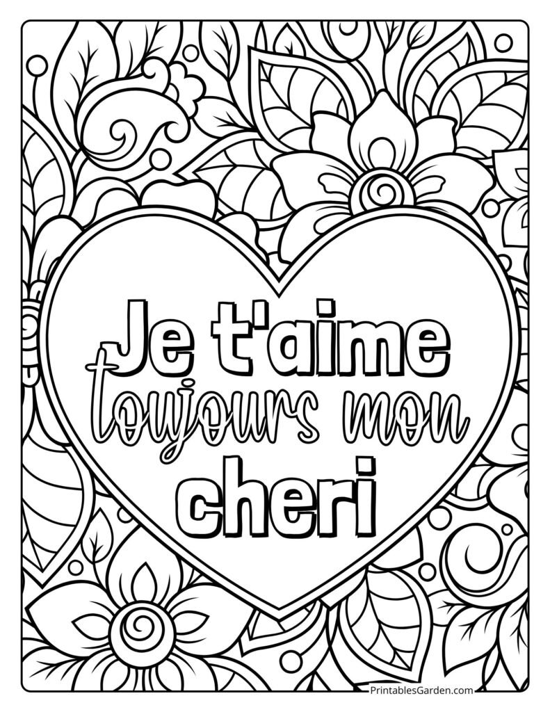 Love quotes coloring pages | Printables Garden