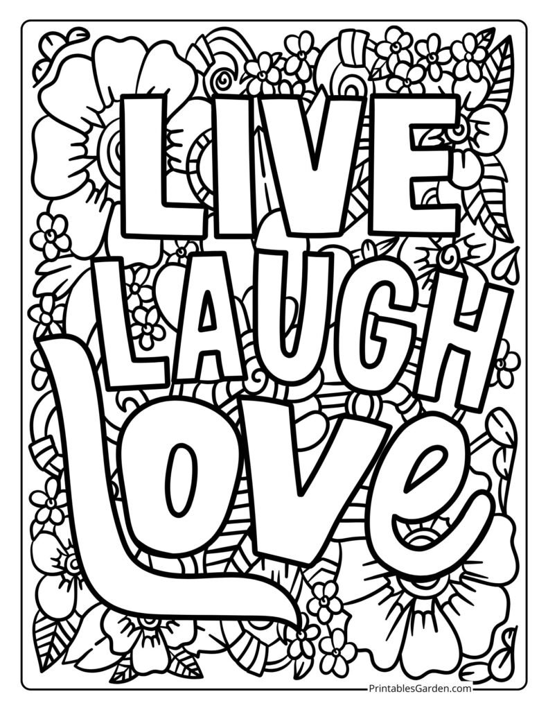 Love quotes coloring sheets | Printables Garden