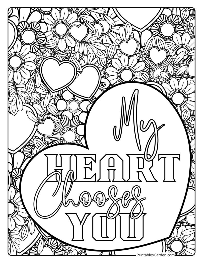 Soulmate love quotes coloring pages | Printables Garden