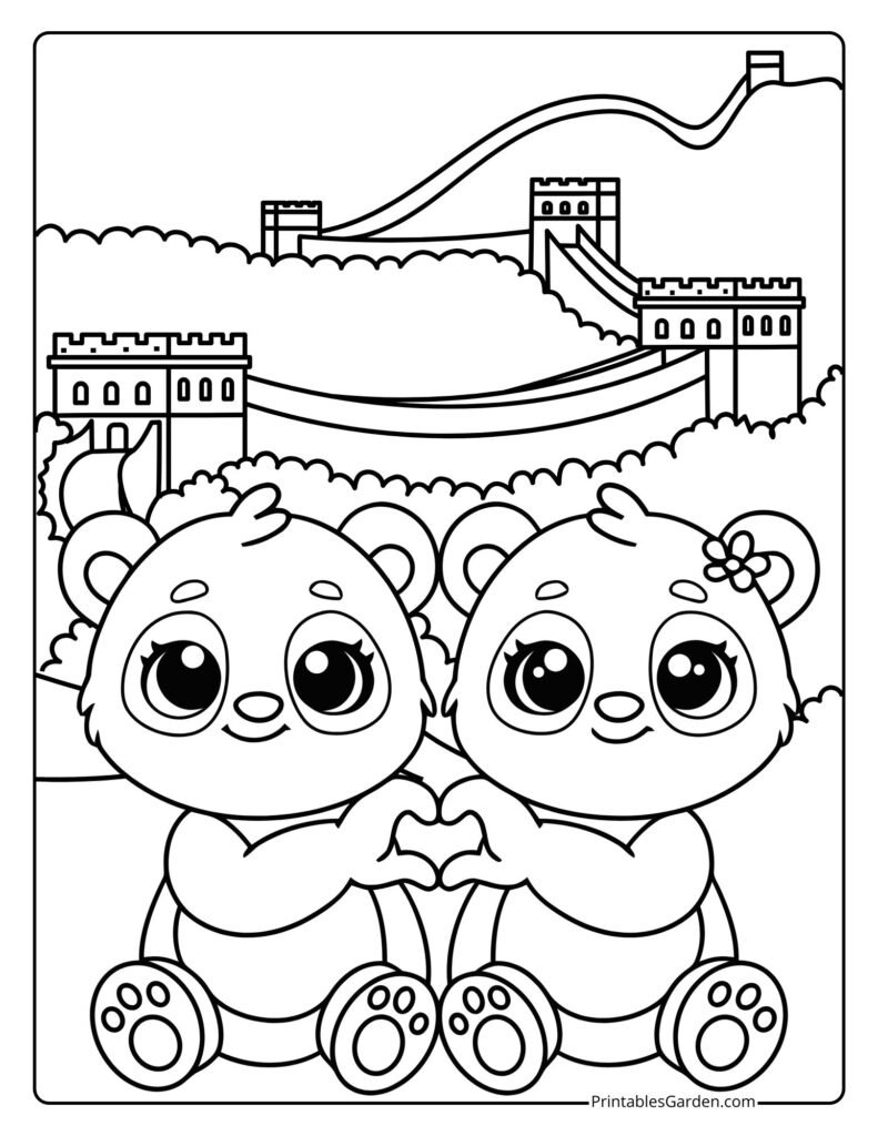 Panda bear coloring pages | Printables Garden