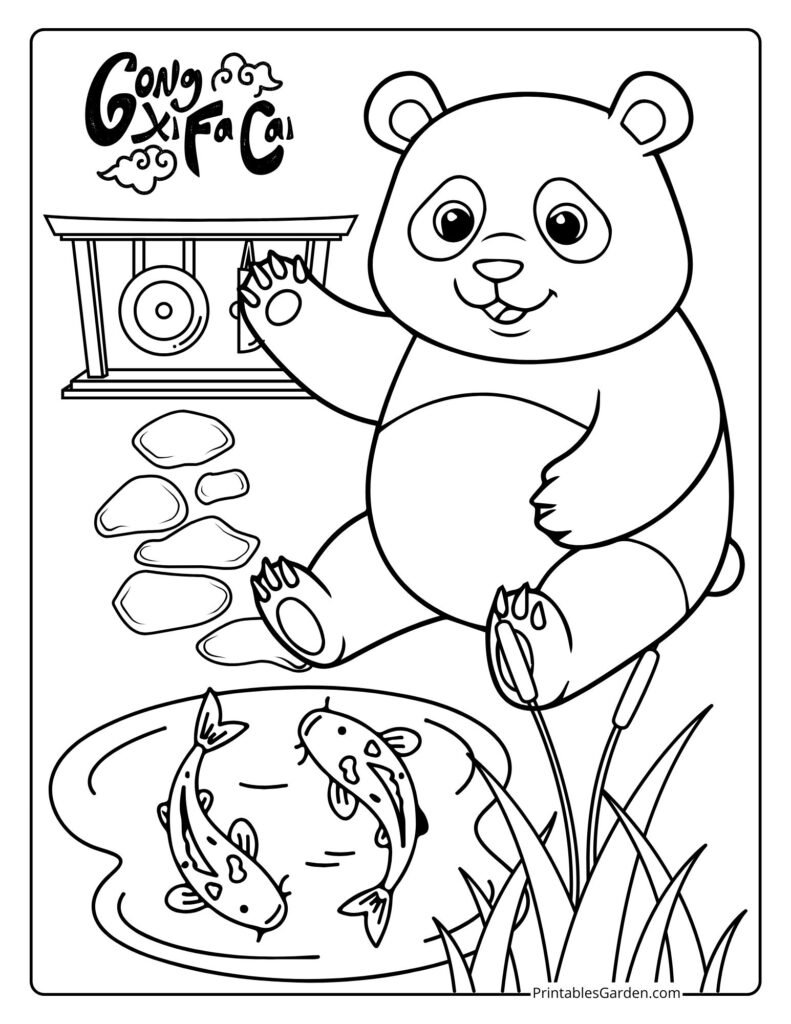 Panda bear coloring pages | Printables Garden
