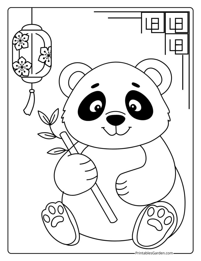 Panda coloring pages | Printables Garden