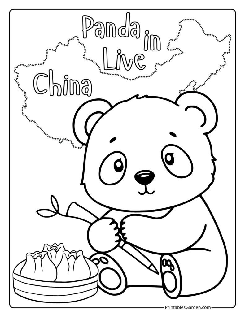 Panda coloring sheets | Printables Garden
