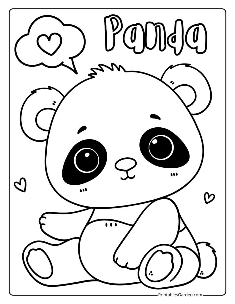 Panda coloring sheets | Printables Garden