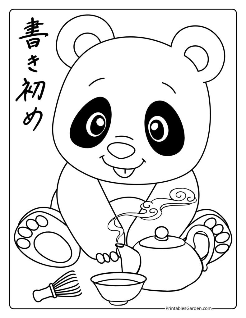 Panda bear coloring pages | Printables Garden