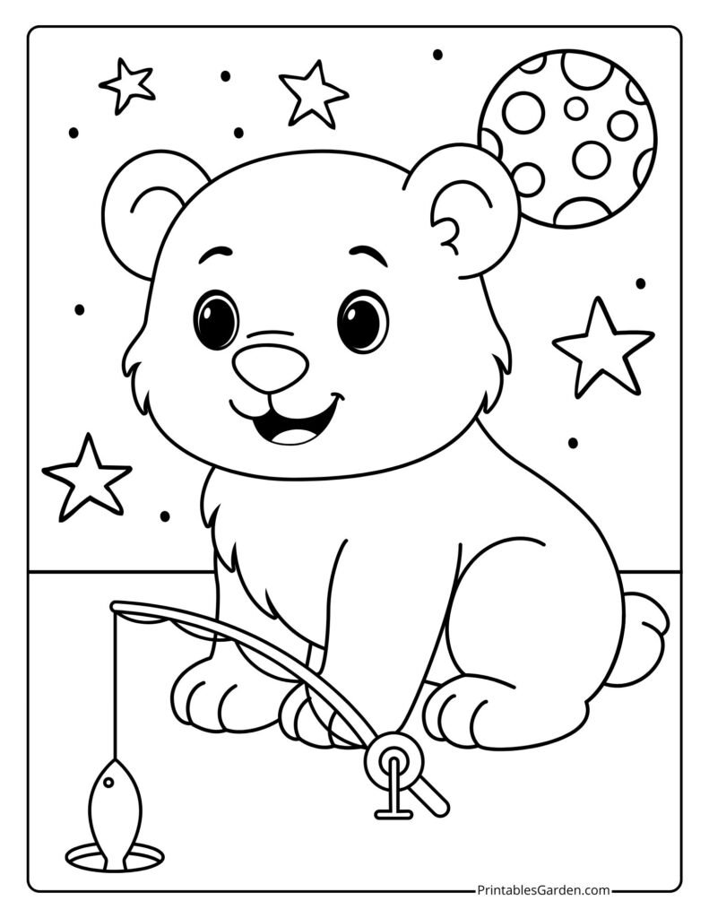 Polar bear coloring pages | Printables Garden