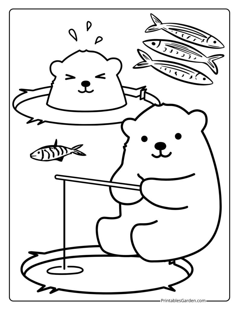 Polar bear coloring pages | Printables Garden