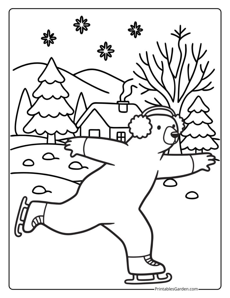 Polar bear coloring pages | Printables Garden