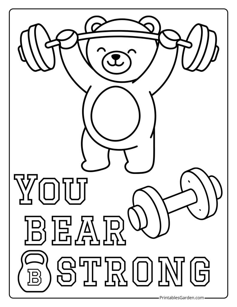 Bear coloring pages | Printables Garden