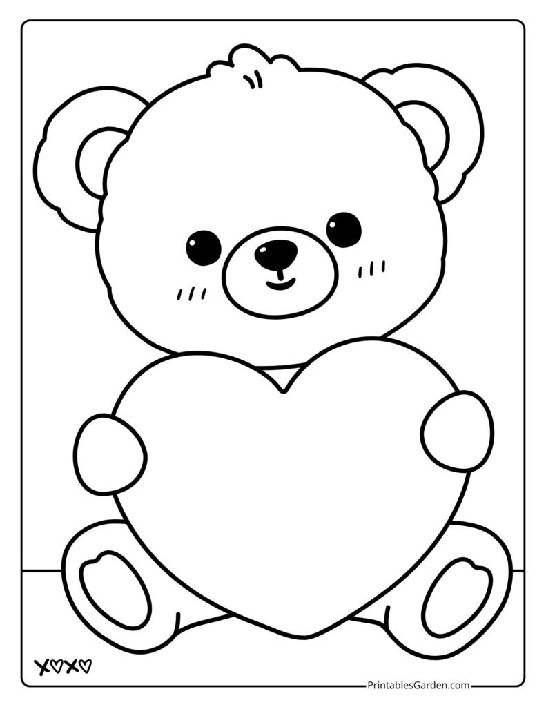 Teddy bear coloring pages | Printables Garden