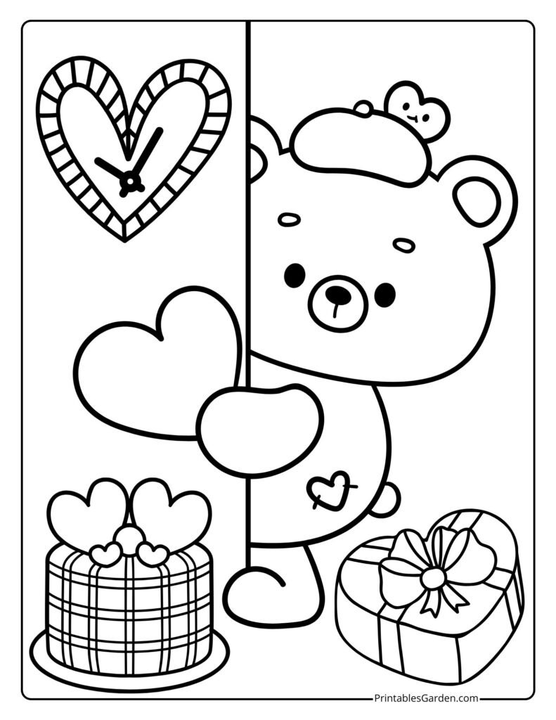 Teddy bear coloring sheets | Printables Garden