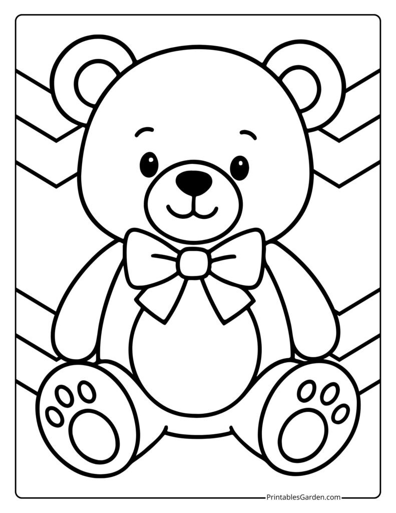 Teddy bear coloring pages | Printables Garden