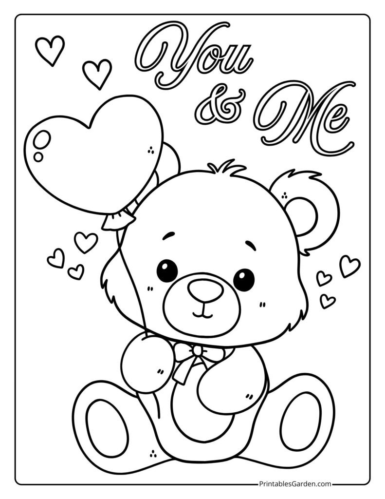 Teddy bear coloring pages | Printables Garden