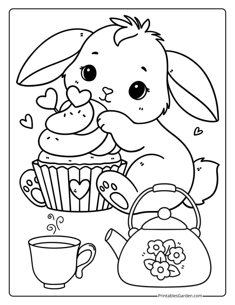 Bunny coloring pages printable | Printables Garden