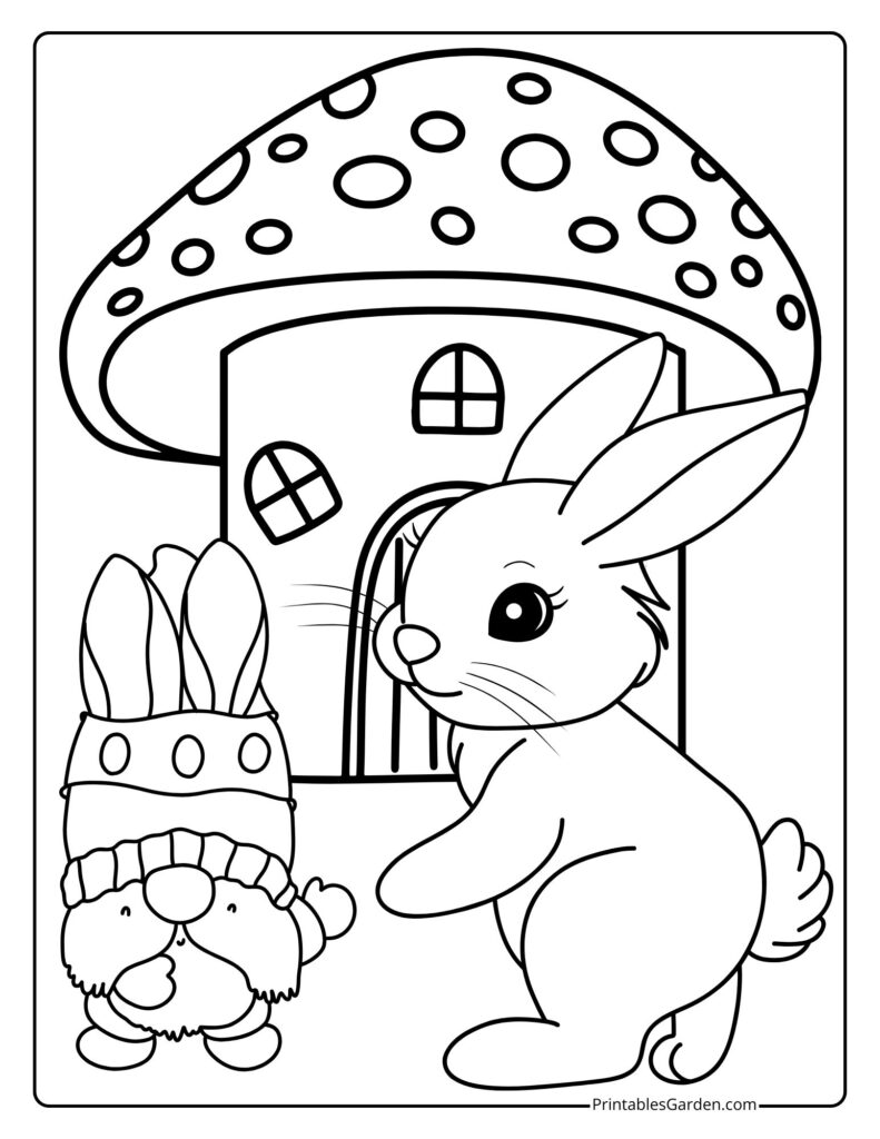 bunny coloring pages printable | Printables Garden