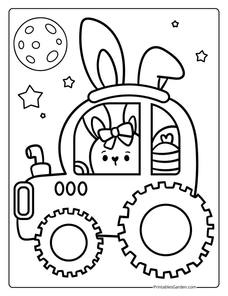 bunny coloring sheet printable | Printables Garden