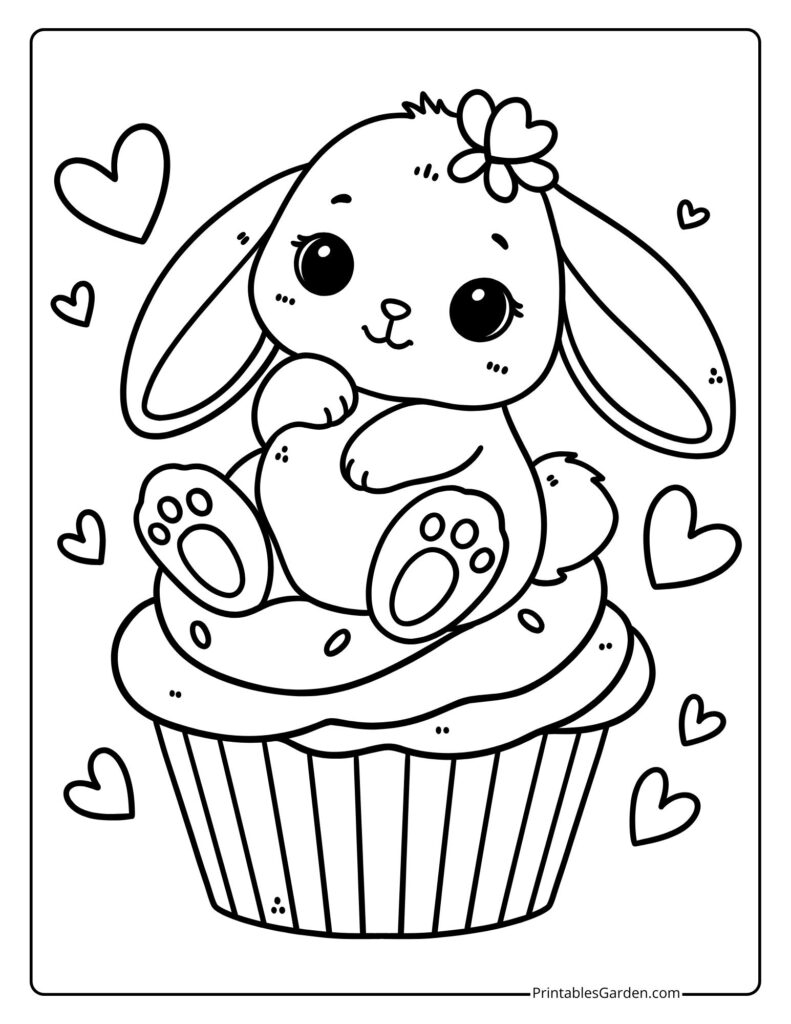 cute baby bunny coloring pages | Printables Garden